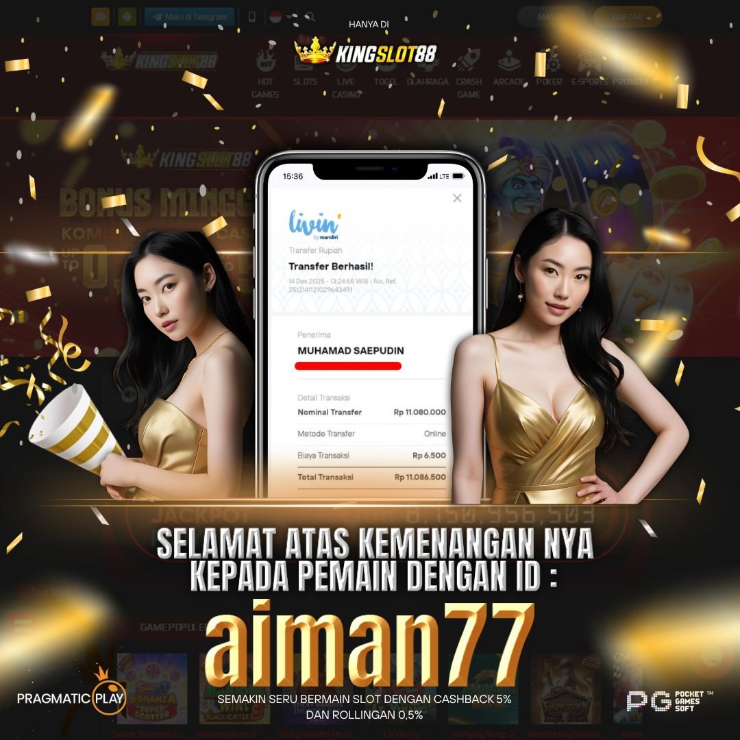 SELAMAT ATAS KEMENANGANNYA UNTUK ID :aiman77